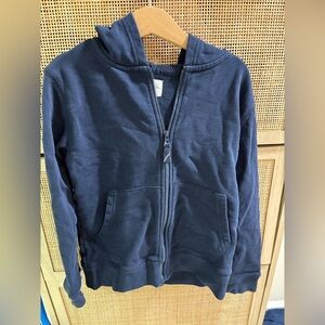 J.Crew Navy blue zip-up hoodie Size-M